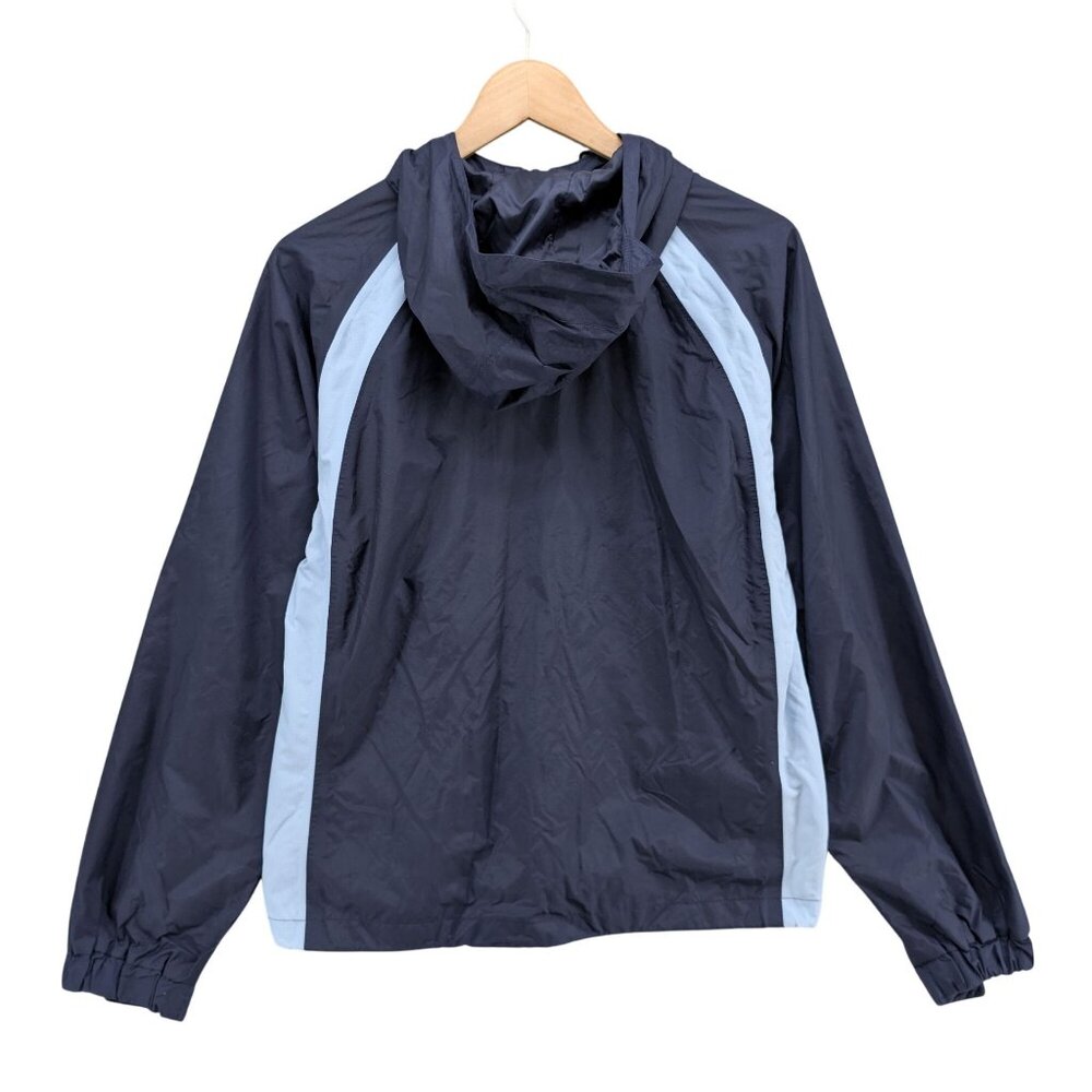 Coleman Rain Jacket Womens Navy Blue Nylon Hooded Full Zip Waterproof Size S/M - Picture 2 of 9